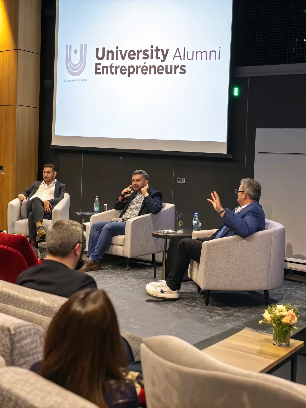 A dynamic image of a panel discussion featuring leading entrepreneurs and investors sharing insights and strategies at a previous Outrunway conference in Cape Town.